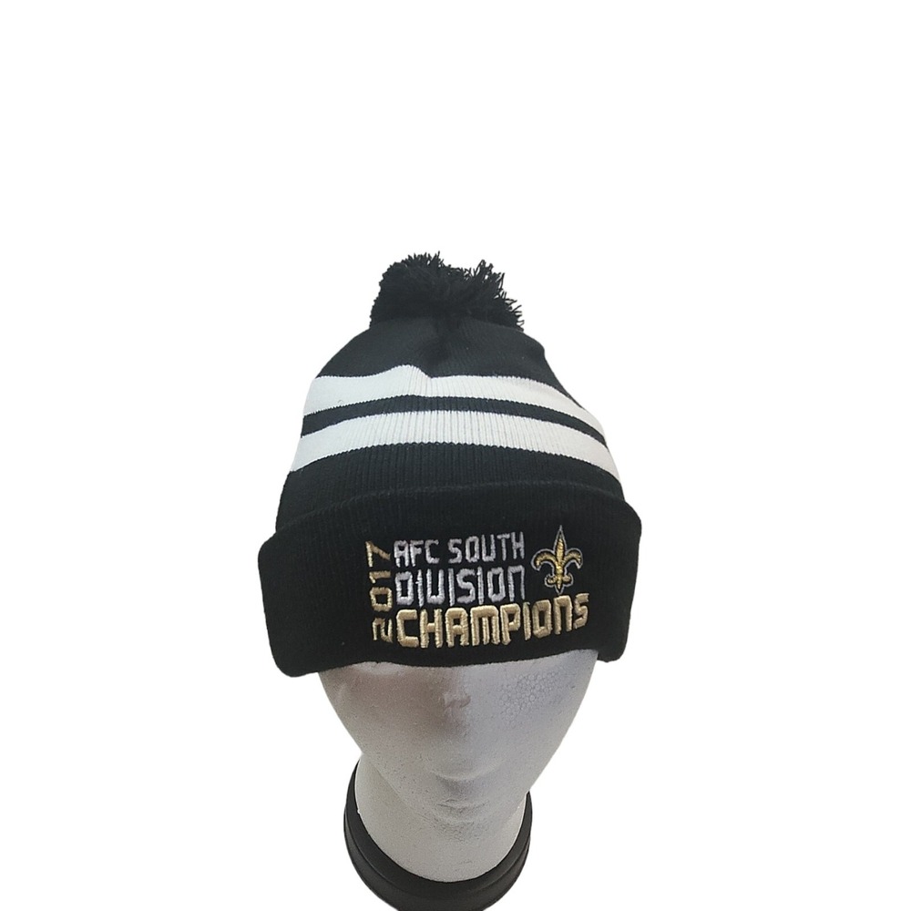New Era NFL New Orleans Saints AFC South Division 2017 Champions Beanie Hat NWT
